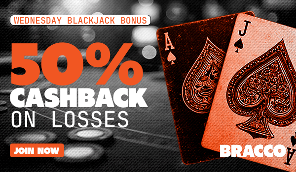 WEDNESDAY BLACKJACK PROMOTION – 50% LOSS REBATE